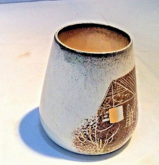 Vintage Mid Century signed SASCHA BRASTOFF Pottery Vase 