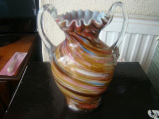 Murano Glass Multi Colour Vase 7 " X5 "