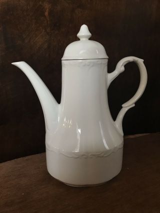 Vintage J&g Meakin Sterling Colonial English Ironstone Teapot White
