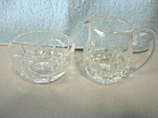 Waterford Crystal Mini Creamer & Sugar Bowl - - Pattern Lismore ??