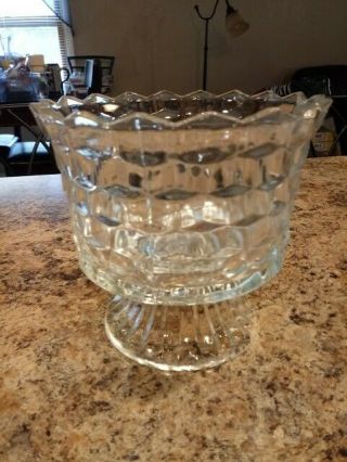 American Fostoria Trifle Bowl,  Wedding Jar