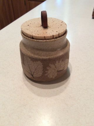 Wizard Of Clay Bristoleaf Handmade Pottery Small Jar Cork Top
