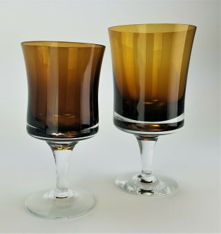 Vintage Denby Mirage Brown Wine Or Juice Glass 5 - 5/8 " Or 6 - 1/2 " Tall Sweden