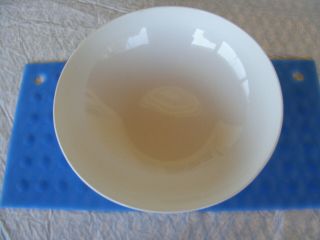 1 Vintage Centura By Corning White Coupe 8 1/2 " Serving Bowl,