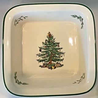 Spode Christmas Tree Square Baking Dish 8 1/4”x8 1/4”