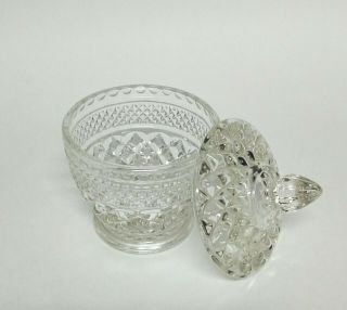 Vintage Clear Glass Candy Dish With Lid Clear Glassware Home Decor