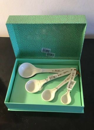 Portmeirion Sophie Conran White 4 Piece Ceramic Measuring Spoons 10111705