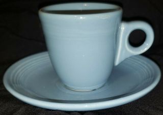 Fiestaware Periwinkle Demi Cup And Saucer Fiesta Retired Blue Childs Tea Set