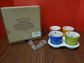 Home & Garden Party Stoneware Summer Brights Party Server 93089 Fast S/h
