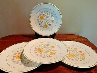 Vintage Corelle Meadow Pattern Lunch Plates