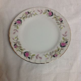 Regency Rose Set Of 8 Bread Plates By Creative Fine China Japan 2345