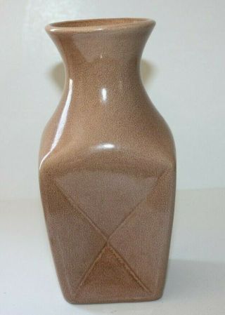 Red Wing Pottery Vase 1633 Brown W/red Speckles Cl