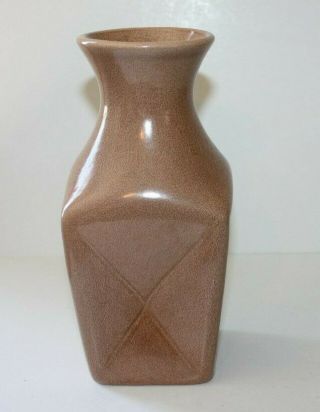 RED WING POTTERY VASE 1633 BROWN W/RED SPECKLES CL 2