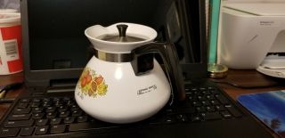 CORNING P - 104 SPICE OF LIFE 6 CUP TEAPOT KETTLE WITH LID 4