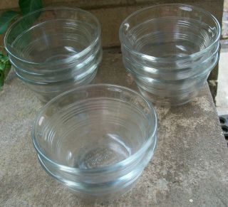 Set of 8 Vintage Clear Pyrex Custard Cups / Bowls 463 5