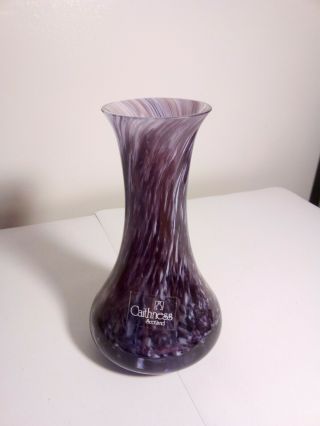 Hand Made Caithness Glass Flower Vase 5 