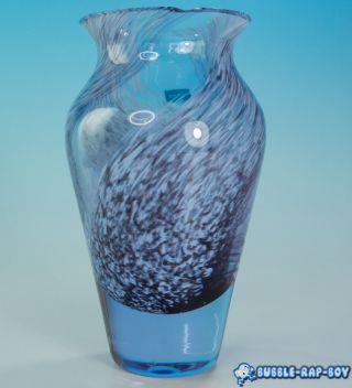 Caithness Scottish Art Swirl Glass Vase