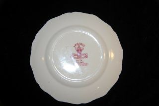 Mason ' s Vista Pink Ironstone Vintage Transferware Small Bread & Butter Plates 3 4