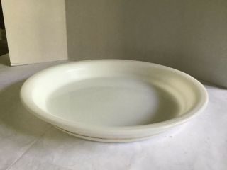 Pyrex 10 " Pie Plate 210 Opal Milk Glass Gold Stripe Usa Vintage Mid Century Mod