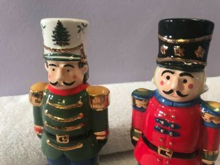 Spode Christmas tree set of salt and pepper shakers Nutcracker soldiers CH2813 2