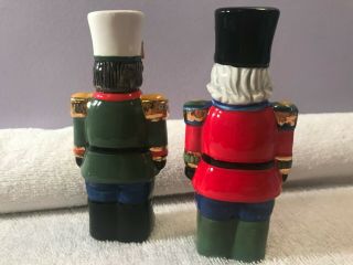 Spode Christmas tree set of salt and pepper shakers Nutcracker soldiers CH2813 4