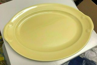 Luray Pastels Platter Yellow 12 " Taylor Smith Taylor Vintage 1930/40 
