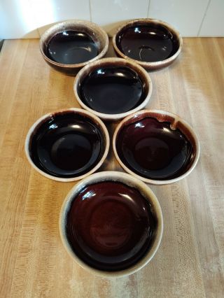 Pfaltzgraff Usa Gourmet Brown Drip Berry Bowls ? 2 Sizes.