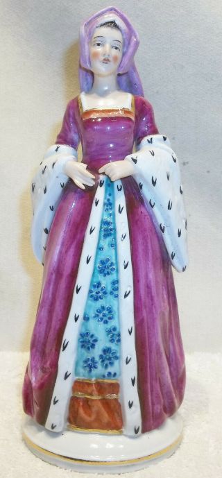 Vintage Sitzendorf Anne Boleyn German Porcelain Figurine