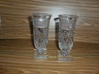 2 Imperial Cape Cod Clear 5 7/8 " Footed Parfaits - Usa