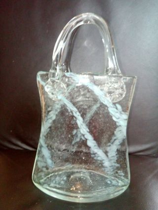 Collectible Art Glass Handbag Ornament