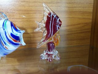Vintage Murano Style Glass Angel Fish Ornament