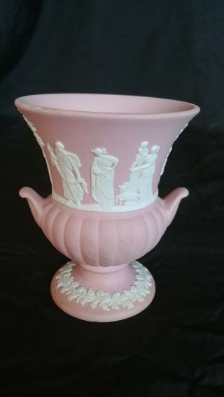 Rare Pink Color Wedgwood Antique Mini Vase 3.  3/8 "