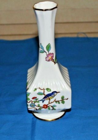 Royal Aynsley Bone China Pembroke Pattern Square Gilded Floral Bud Vase