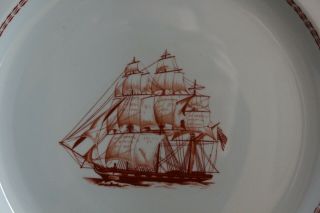 Spode TRADE WINDS RED SALAD PLATE (2 ava. ) 2