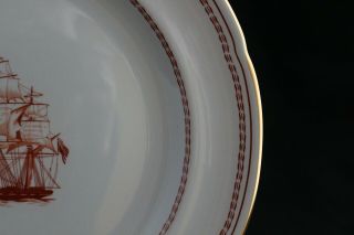 Spode TRADE WINDS RED SALAD PLATE (2 ava. ) 4