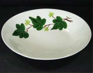 Blue Ridge Southern Pottery Baltic Ivy Oval Vegetable Serving Bowl 9.  25in X 7in