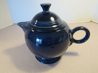 Fiestaware Large Cobalt Blue Teapot