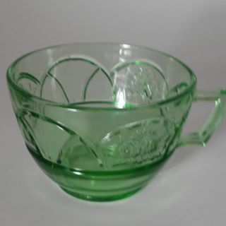 Vintage Federal Rosemary/dutch Rose Depression Glass Cup C 1931