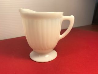 Vintage White Milk Glass Creamer/pitcher