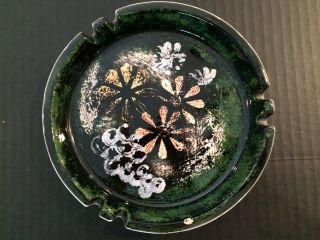 Sascha Brastoff Mid Century Modern Flowers Ceramic Ashtray 4