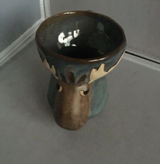 Rad Designs Moose Stoneware Coffee Mug Art Pottery