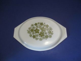 Pyrex Crazy Daisy 945c Replacement Lid For 2.  5 Qt.  Oval Casserole Lid Only