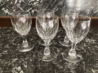 Fontain Clear By Kosta Boda Sweden Clear Cut Crystal Sherry Glasses - 5