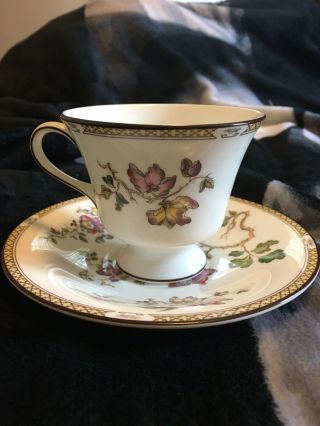 Wedgwood Swallow Footed Tea Cup And Saucer Set Fine Bone China