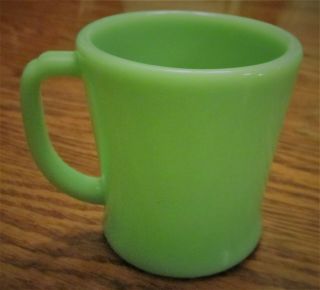 Vintage Fire King Jadite Green Coffee Mug 2 -