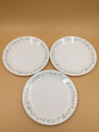 Set Of 3 Corelle Country Cottage Dinner Plates,  10 - 1/4”