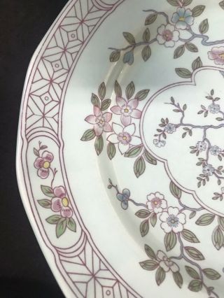 Black Stamp Calyx Ware Singapore Bird 10” Dinner Plate Hand Painted,  3 Available 4
