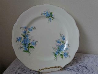 Royal Albert Bone China Forget Me Not 8 " Luncheon Plate