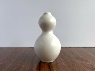 Jonathan Adler White Double Gourd Pottery Vase