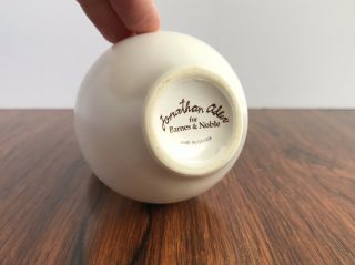 Jonathan Adler White Double Gourd Pottery Vase 3